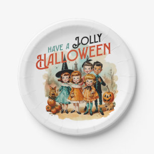 Een vrolijke Halloween Papieren Bordje