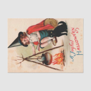 Een vrolijke Halloween van Ellen Clapsaddle Tissuepapier