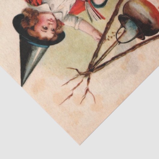 Een vrolijke Halloween van Ellen Clapsaddle Tissuepapier (Detail)