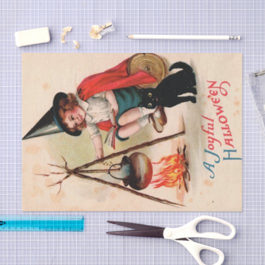 Een vrolijke Halloween van Ellen Clapsaddle Tissuepapier (Craft)