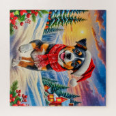 Een vrolijke hond legpuzzel (Horizontaal)