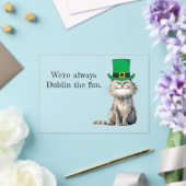 Een vrolijke Ierse kat Acryl Uitnodigingen (Insitu (Huwelijk))