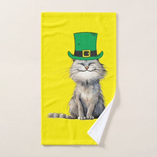 Een vrolijke Ierse kat Handdoek (Handdoek)