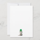 Een vrolijke Ierse kat Kaart (Achterkant)