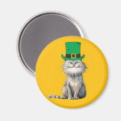 Een vrolijke Ierse kat Magneet (Voorkant / Achterkant)