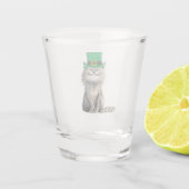 Een vrolijke Ierse kat Shot Glas (Achterkant)