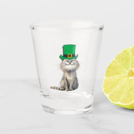 Een vrolijke Ierse kat Shot Glas