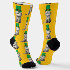 Een vrolijke Ierse kat Sokken