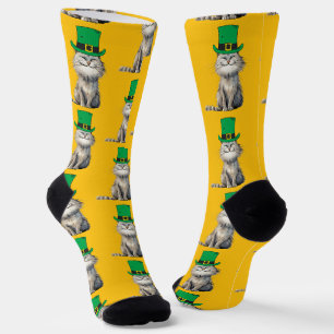 Een vrolijke Ierse kat Sokken