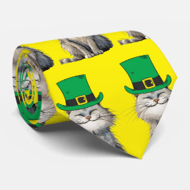 Een vrolijke Ierse kat Stropdas