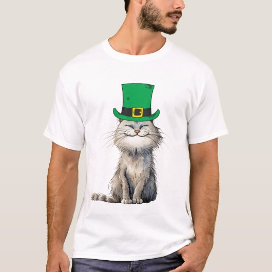 Een vrolijke Ierse kat T-shirt (Voorkant)
