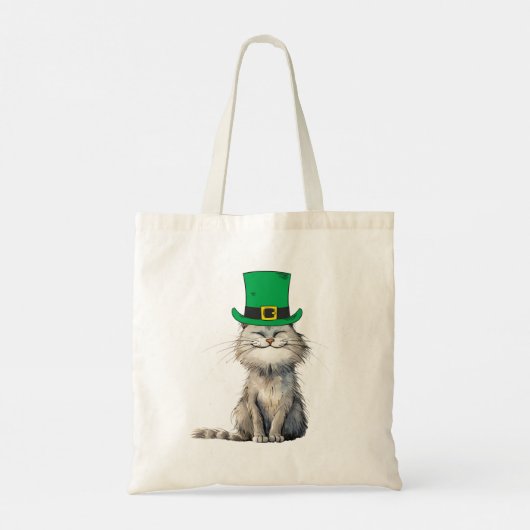 Een vrolijke Ierse kat Tote Bag (Achterkant)