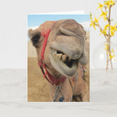 Een vrolijke kameel kaart (Gele Bloem)