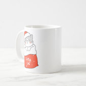 Een vrolijke kat koffiemok (Voorkant links)