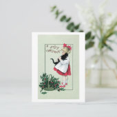 Een vrolijke kerst feestdagenkaart (Staand voorkant)