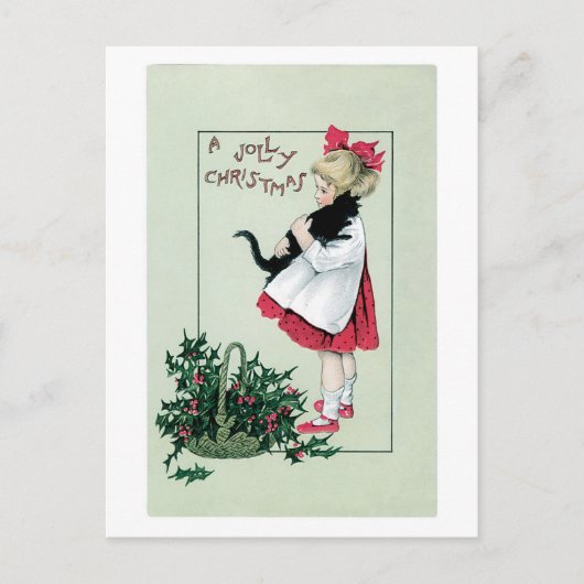 Een vrolijke kerst feestdagenkaart (Voorkant)