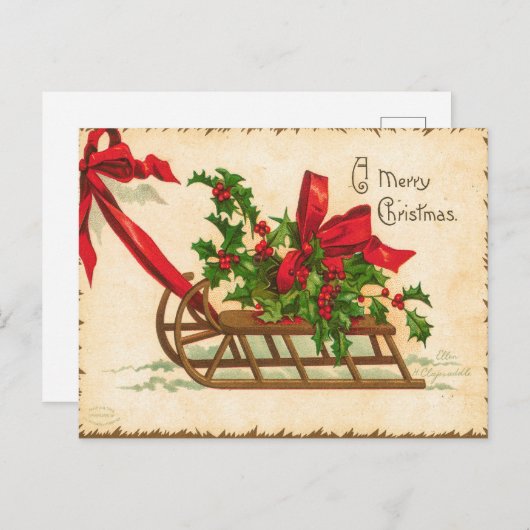  een vrolijke kerst Kaart (Voorkant / Achterkant)