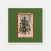 Een vrolijke kerst,  ontwerp, servet (Voorkant)