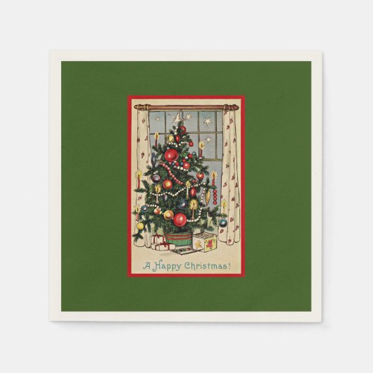 Een vrolijke kerst,  ontwerp, servet (Voorkant)