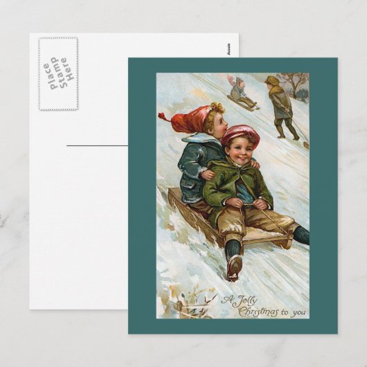 "Een vrolijke kerst voor jou" Feestdagenkaart (Voorkant / Achterkant)