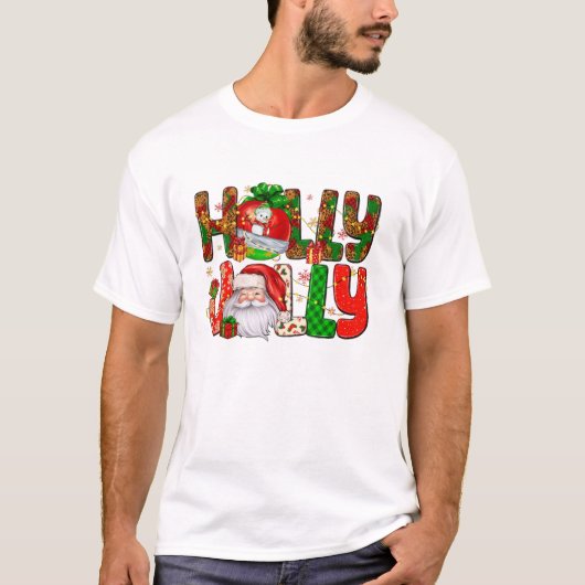 Een vrolijke kerstbal en een sauna t-shirt (Voorkant)