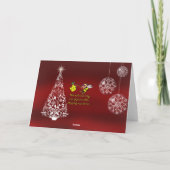 Een vrolijke kerstboodschap feestdagen kaart (Achterkant)