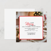 EEN VROLIJKE KERSTBRUNCH FEESTDAGENKAART (Voorkant / Achterkant)