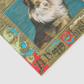 Een vrolijke kerstKaart, de Miriam en Ira Wallach Tissuepapier (Detail)