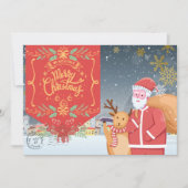 Een vrolijke kerstkaart vanuit de Noordpool (Voorkant)