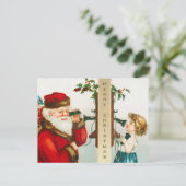 Een vrolijke Kerstman door Ellen Clapsaddle Feestdagenkaart (Staand voorkant)