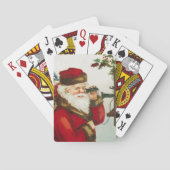 Een vrolijke Kerstman door Ellen Clapsaddle Pokerkaarten (Achterkant)