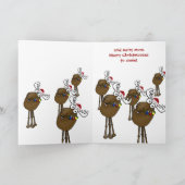 Een vrolijke kerstman! feestdagen kaart (Binnen)
