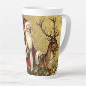 Een vrolijke kersttijd latte mok (Rechterhoek)
