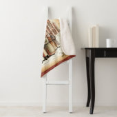 Een vrolijke kersttijd met victoriaanse kerstliedj sherpa deken (In situ)