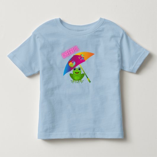 Een vrolijke kikker kinder shirts (Voorkant)