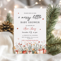 Een vrolijke kleine baby shower Kerstbloemen