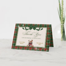 Een vrolijke kleine baby shower teddybeer Kerstmis
