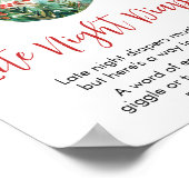 Een vrolijke kleine kerst late night luiers poster (Hoek)