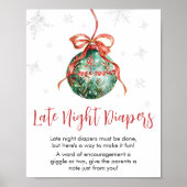Een vrolijke kleine kerst late night luiers poster (Voorkant)