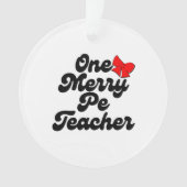 Eén vrolijke leraar per ornament (voorkant)