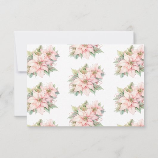 Een vrolijke Little Baby Shower Blush Winter RSVP  Bedankkaart (Achterkant)