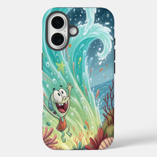 Een vrolijke Neon Surge. Case-Mate iPhone Case (Achterkant)