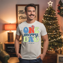 Een vrolijke papa grappige kerstvakantie t-shirt
