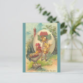 Een vrolijke Pasen Feestdagenkaart (Staand voorkant)