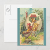 Een vrolijke Pasen Feestdagenkaart (Voorkant / Achterkant)