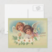 Een vrolijke Pasen Feestdagenkaart (Voorkant / Achterkant)