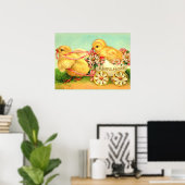 Een vrolijke Pasen, populaire  illustratie, Poster (Thuiskantoor)