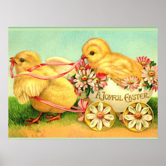 Een vrolijke Pasen, populaire  illustratie, Poster (Voorkant)