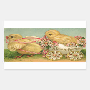 Een vrolijke Pasen Rechthoekige Sticker