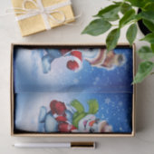 Een vrolijke sneeuwman tissuepapier (Geschenk)